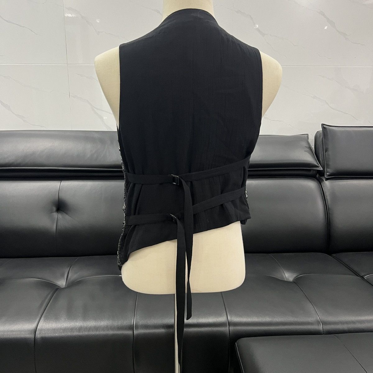 Ann Demeulemeester Ann Demeulemeester SS09Runway Asymmetric “Glass” Vest Jacket Size XS / US 0-2 / IT 36-38 - 6 Thumbnail