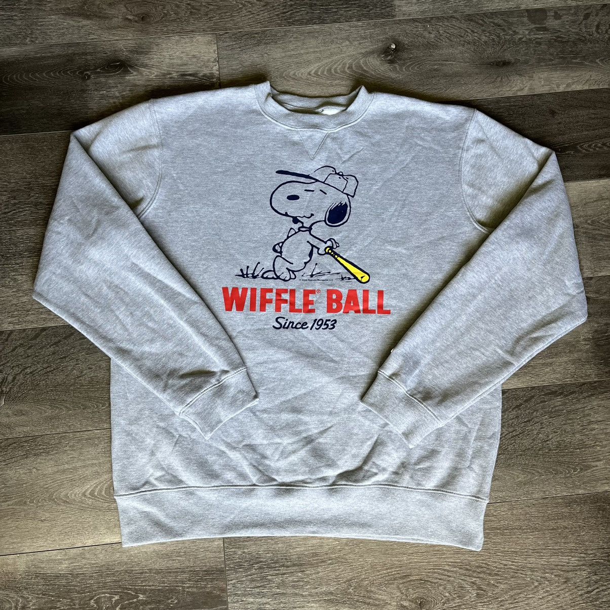 Peanuts Streaker Sports x Peanuts x Wiffle Ball Snoopy Logo Crewneck Size US XL / EU 56 / 4 - 1 Thumbnail