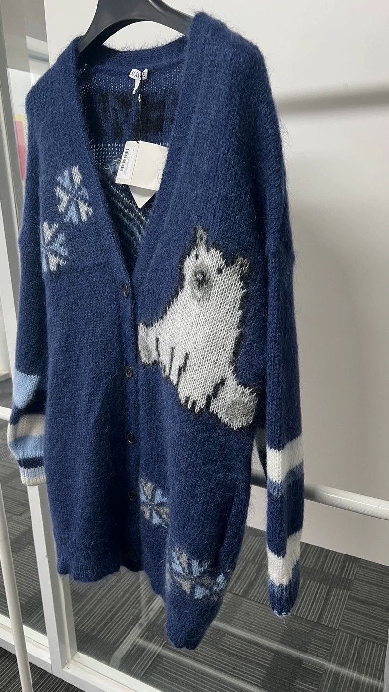 Loewe LOEWE Large single-row snap long-sleeve knit sweater for w Size XS / US 0-2 / IT 36-38 - 4 Thumbnail
