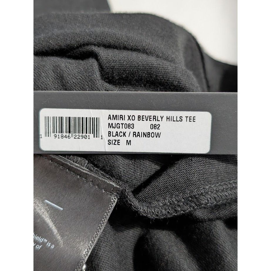 Amiri o1rshd1 Q:3 / Amiri XO Beverly Hills Tee in Black / Rainbow Size US M / EU 48-50 / 2 - 15 Thumbnail