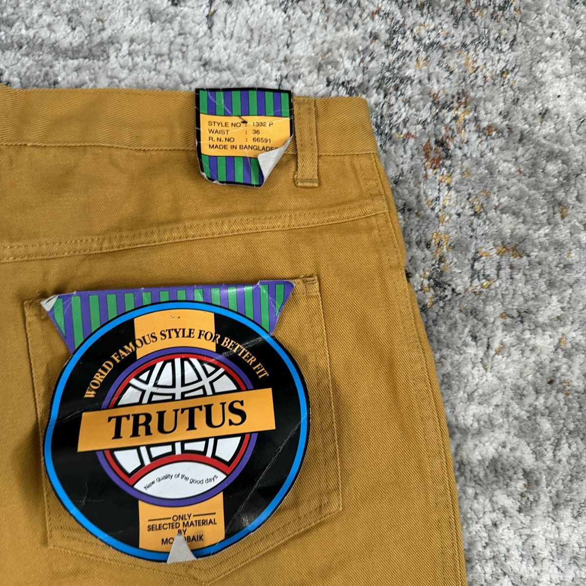 JNCO × Vintage Vintage 90s Trutus baggy wide leg yellow shorts JNCO style Size US 34 / EU 50 - 3 Thumbnail