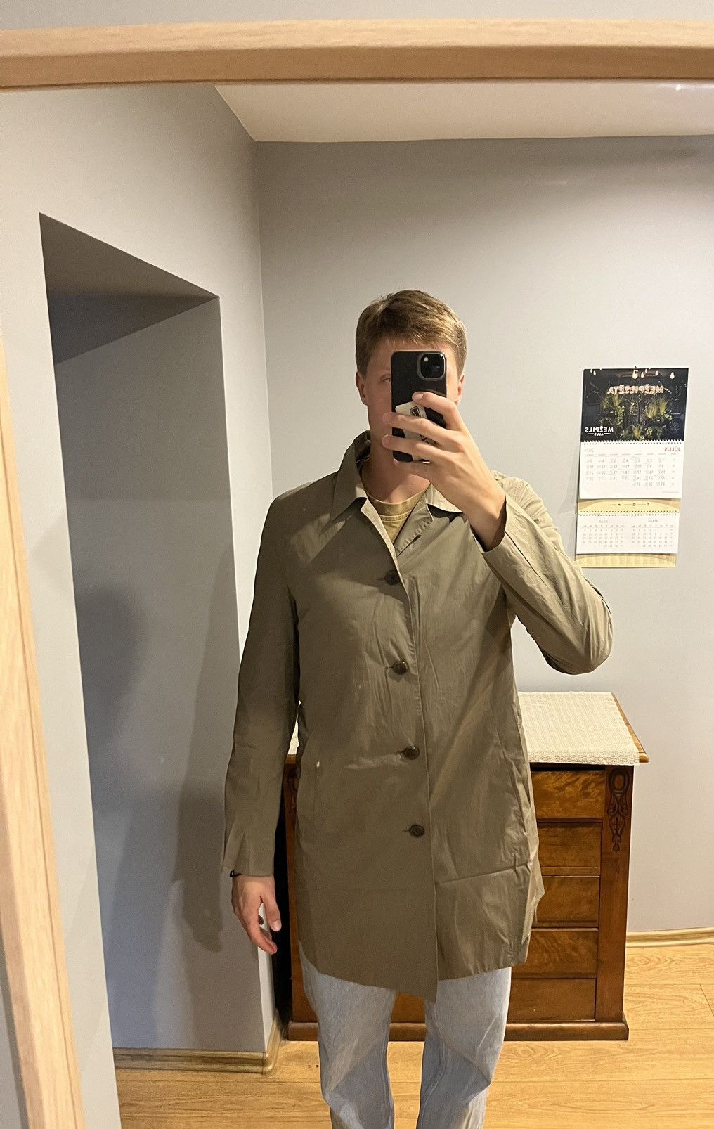 Hugo Boss Hugo Boss slim fit long coat jacket Size US L / EU 52-54 / 3 - 2 Thumbnail