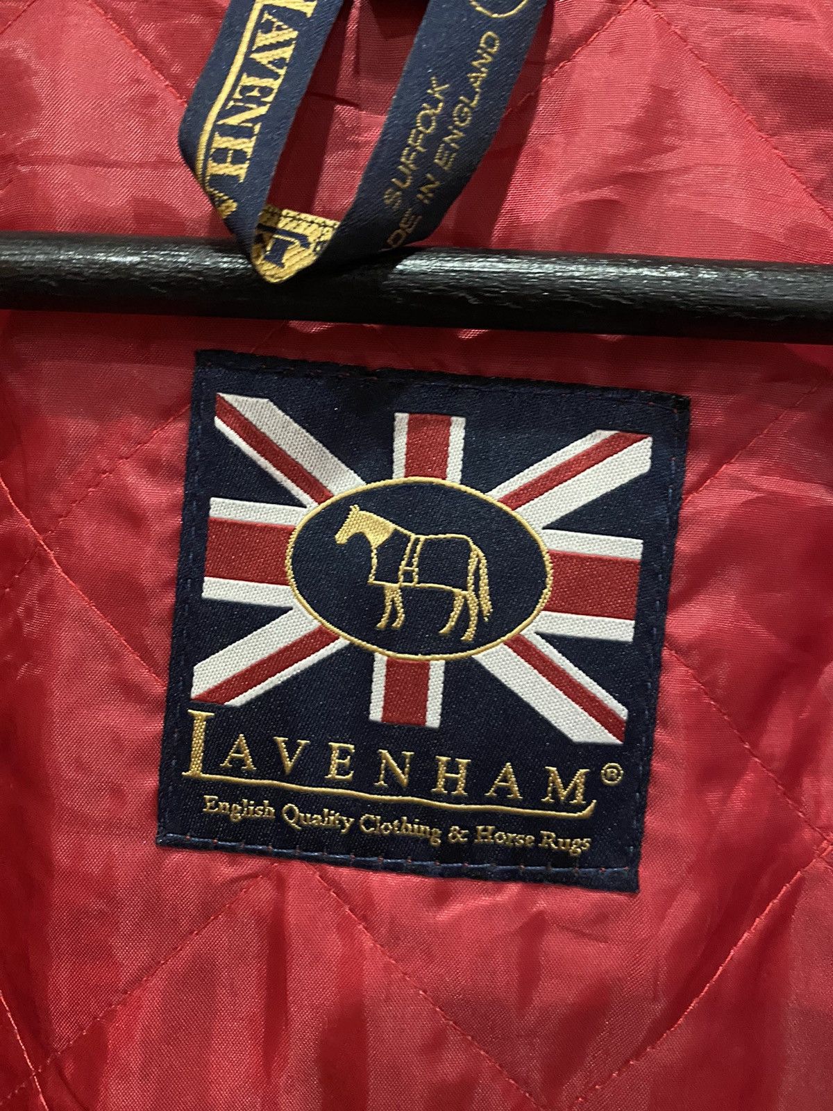 Designer × Lavenham Kinashi Cycle x Lavenham Red Quilted Jacket Made in England Size US S / EU 44-46 / 1 - 13 Thumbnail