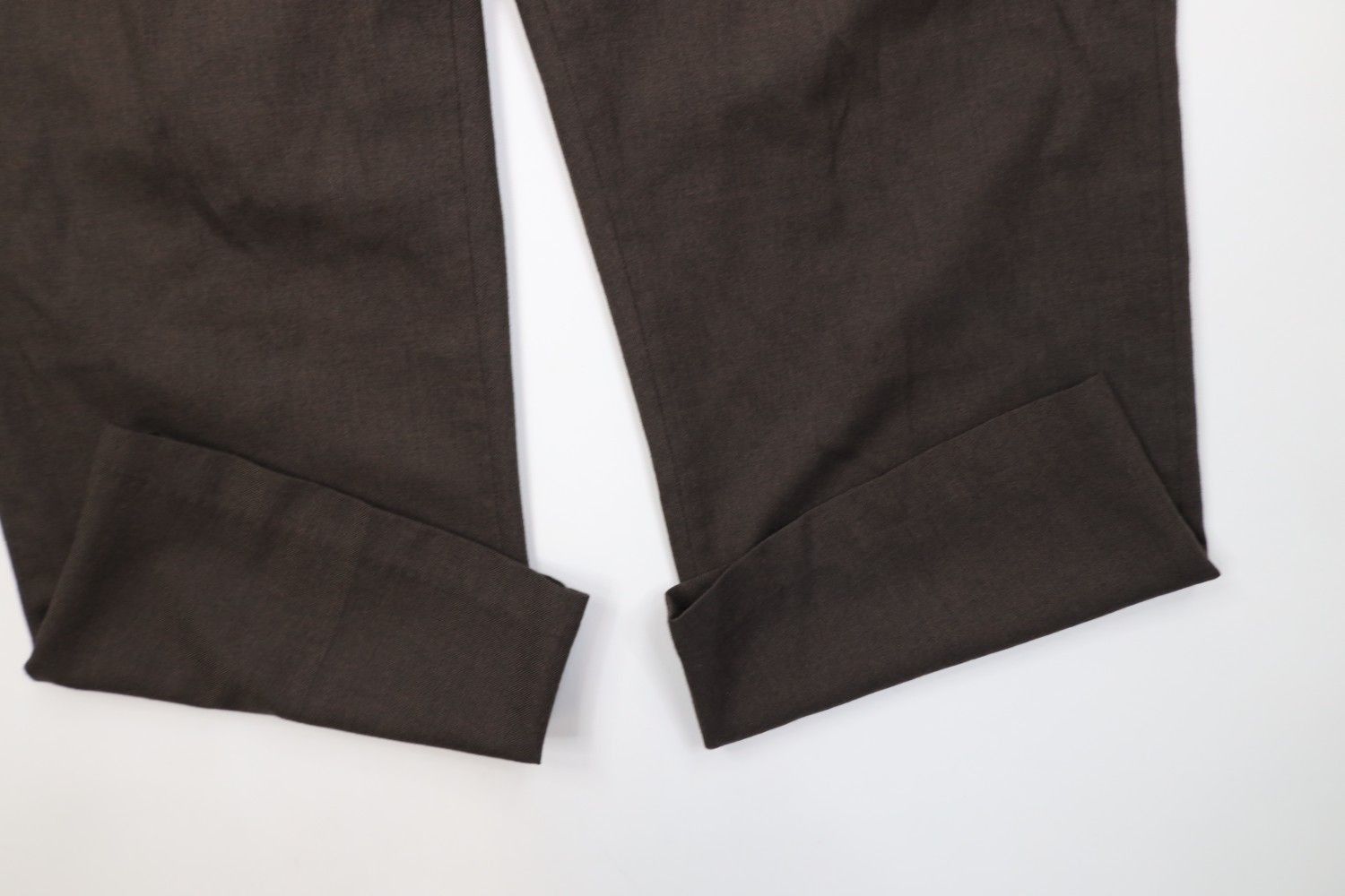 Vintage Vintage 70s Streetwear Wool Wide Leg Chino Pants Brown USA Size US 44 / EU 60 - 5 Thumbnail