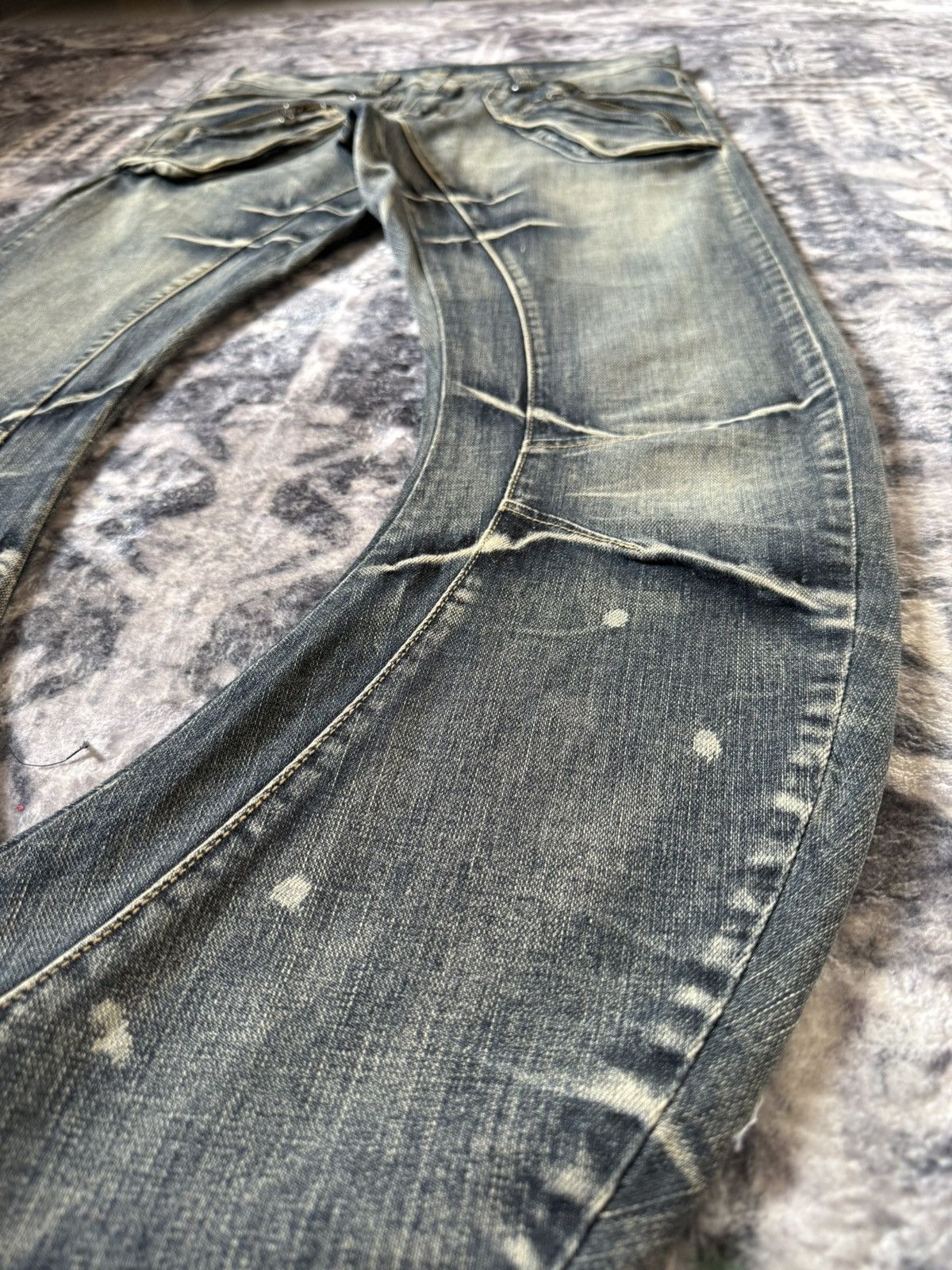 PPFM × The Smiths 2000s PPFM Japan Curve Leg Gun Pocket Jeans Size US 30 / EU 46 - 9 Thumbnail