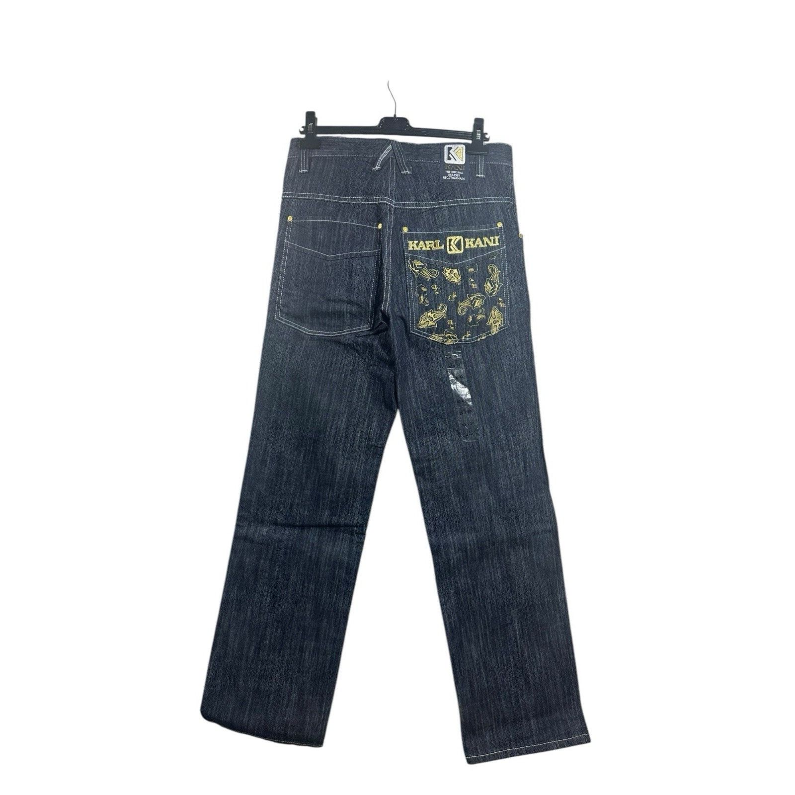 Karl Kani Vintage Karl Kani Jeans 32x32 Raw Denim Hip Hop Baggy Y2K 90 Size US 32 / EU 48 - 2 Thumbnail