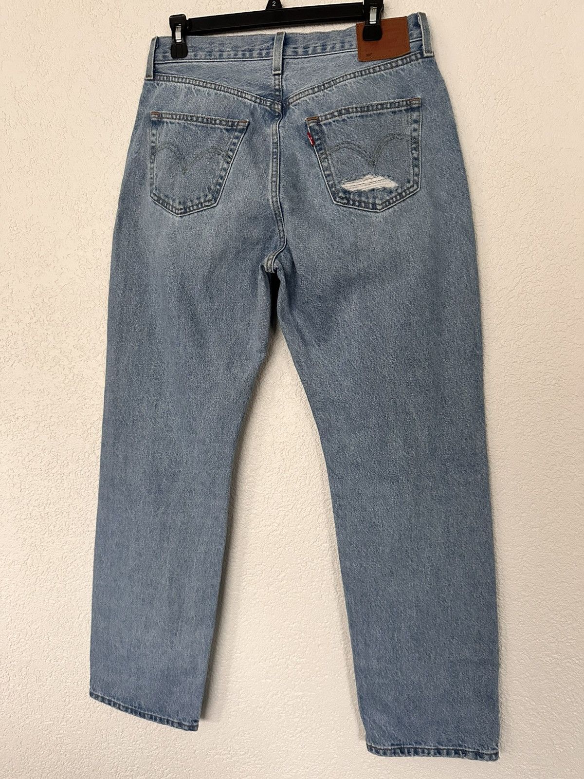 Levi's Levi’s 501 Premium Distressed Straight-Leg Jeans – W29 L32 Size 29" - 2 Thumbnail