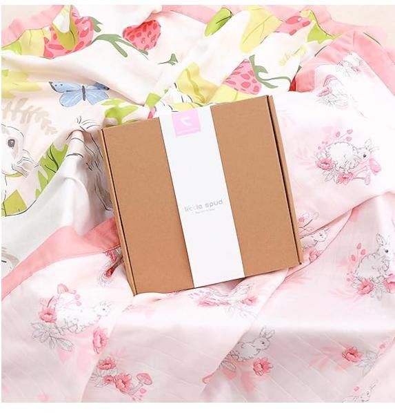 NBDN Nobrandedon Muslin Baby Blanket, 4-Layer Muslin Cotton Swaddle 47 x 47 Size ONE SIZE - 7 Thumbnail