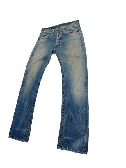 Replay Vintage REPLAY Distressed Jeans Fly Button Size US 30 / EU 46 - 5 Thumbnail