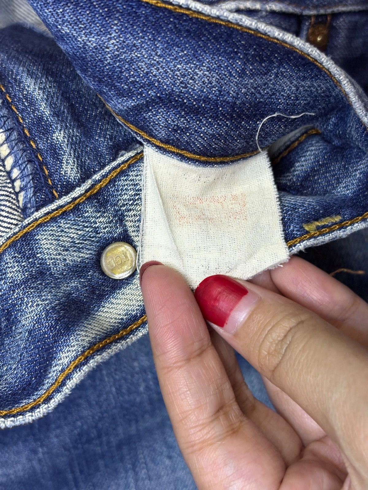 Levi's Vintage 90s Levis 503 Faded Wash Distressed Baggy Jeans Size US 32 / EU 48 - 10 Thumbnail