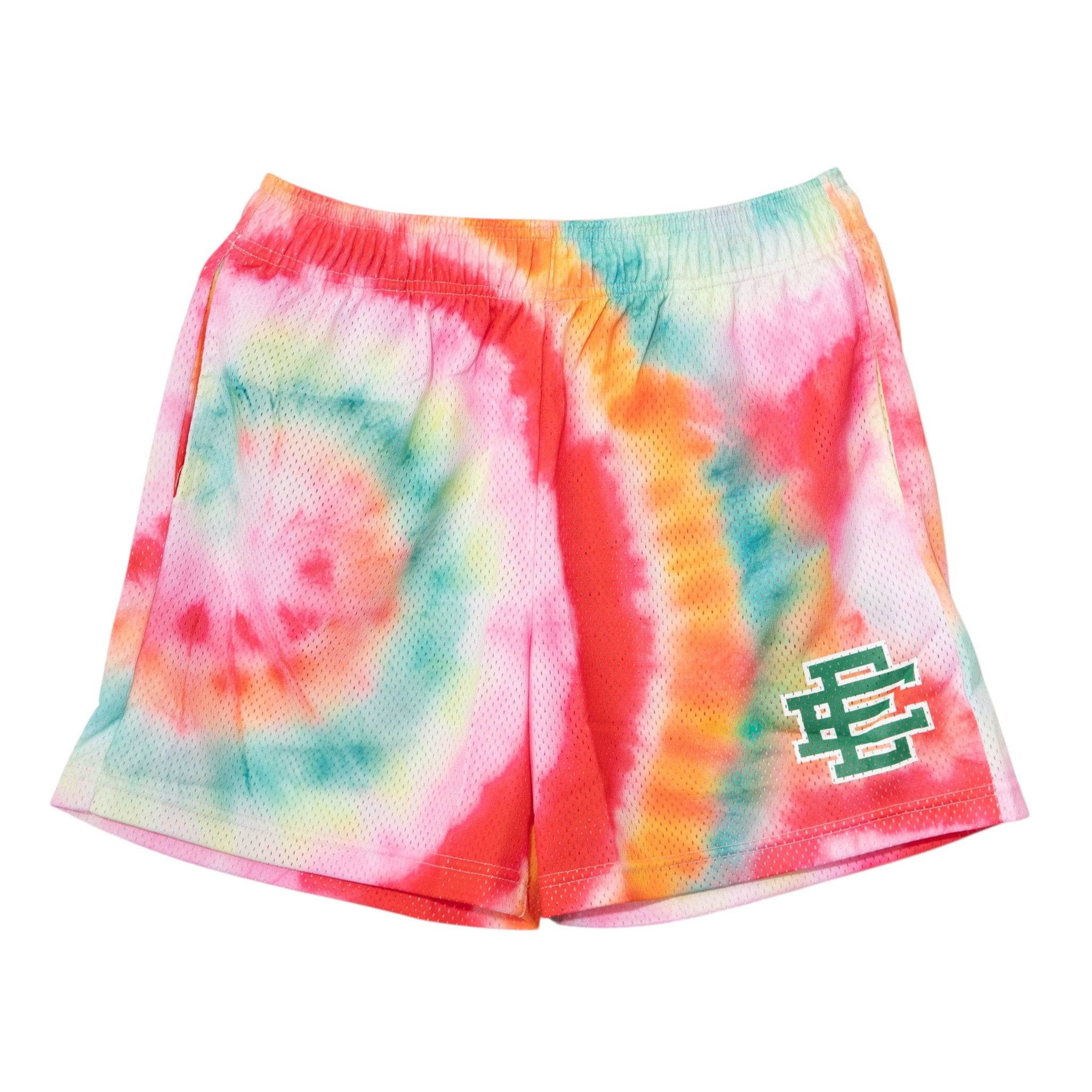 Eric Emanuel EE Basic Shorts Tie Dye Green Size US 36 / EU 52 - 1 Thumbnail