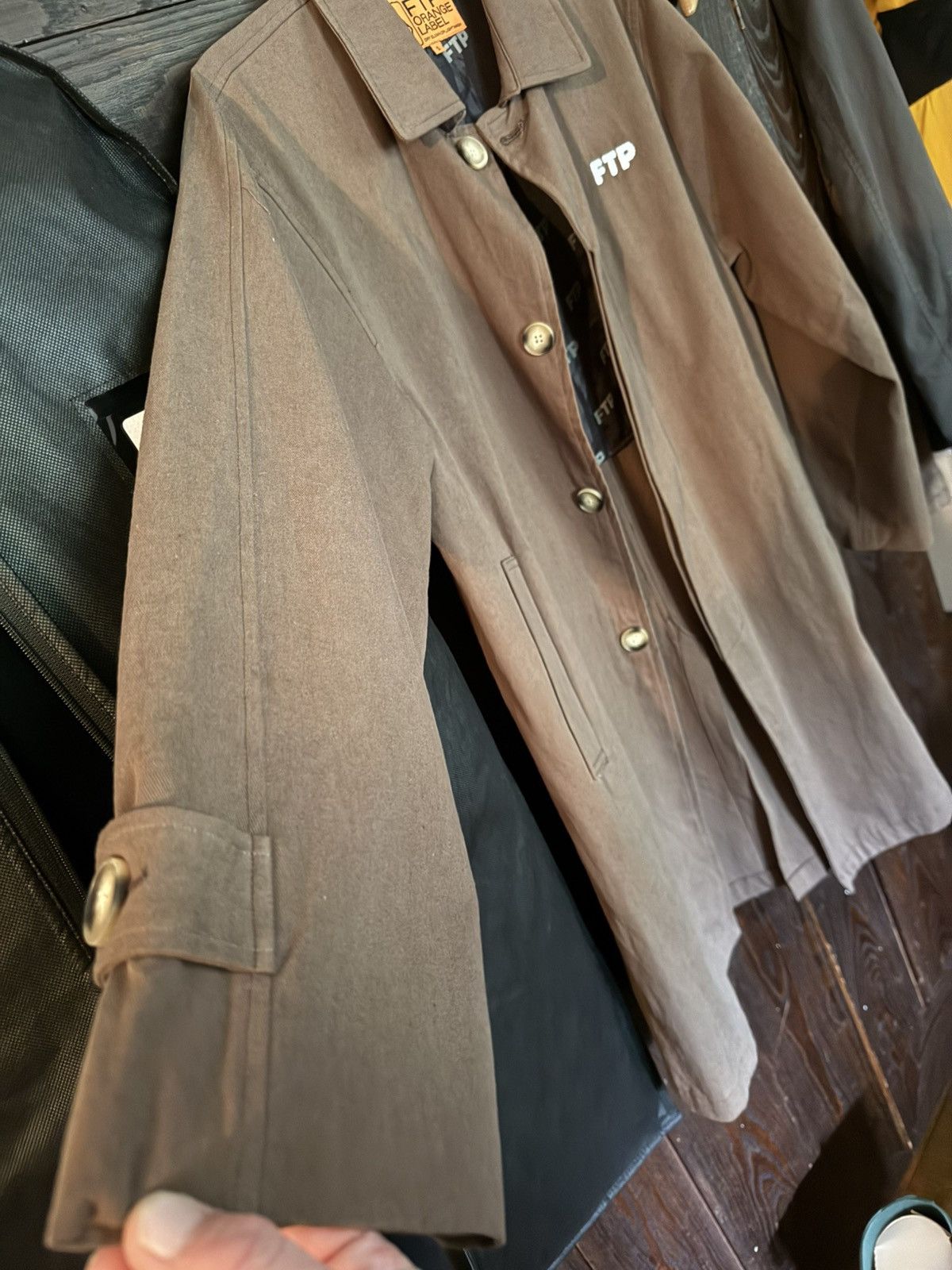 Fuck The Population FTP Orange Label lightweight Crucifix Trench Coat, BRAND NEW Size US S / EU 44-46 / 1 - 4 Thumbnail
