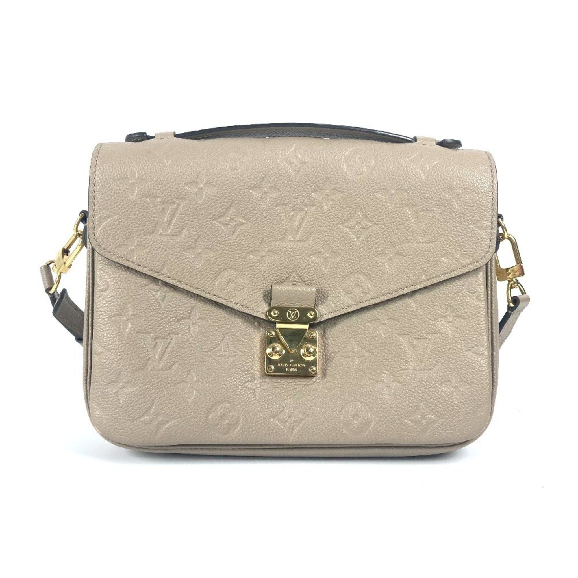 Louis Vuitton M44881 Monogram Empreinte Pochette Metis 2Way Bag Shoulder Crossbody Handbag Leather Women's Tourterelle Beige