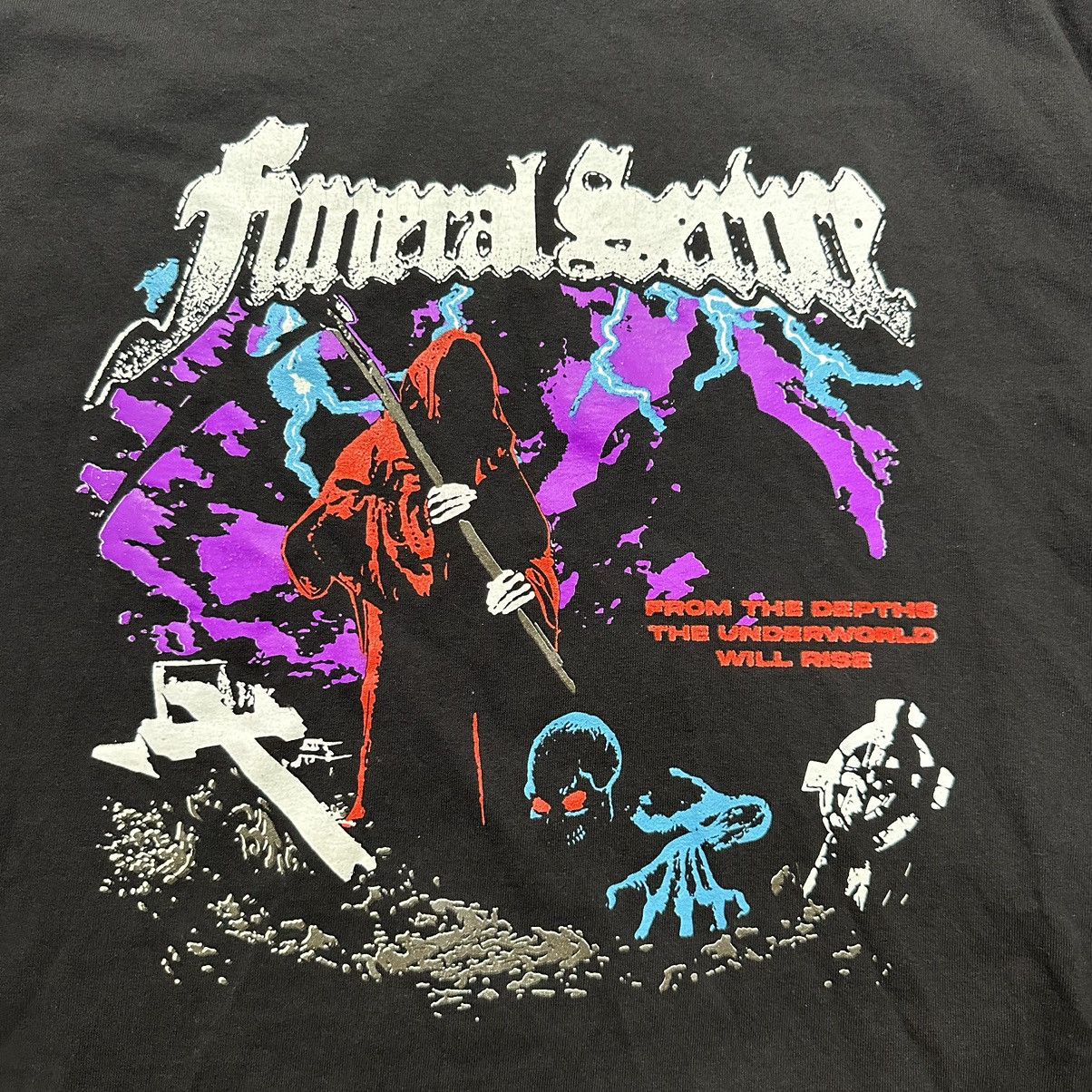 Other Black Grim Reaper Funeral Servce Tee Size US XL / EU 56 / 4 - 2 Thumbnail