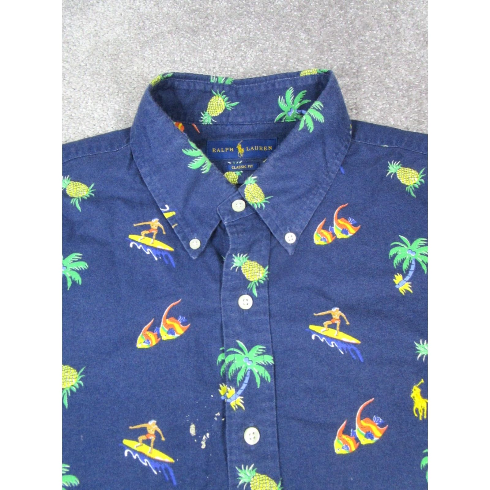 Ralph Lauren Ralph Lauren Shirt Mens XL Blue Cotton Button-Up Size US XL / EU 56 / 4 - 2 Thumbnail