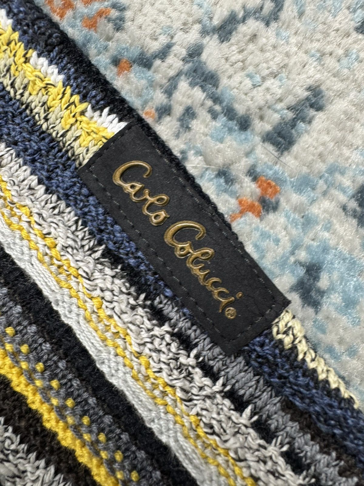 Carlo Colucci × Vintage Vintage 90s Carlo Colucci crazy cardigan coogi style Size US L / EU 52-54 / 3 - 17 Thumbnail