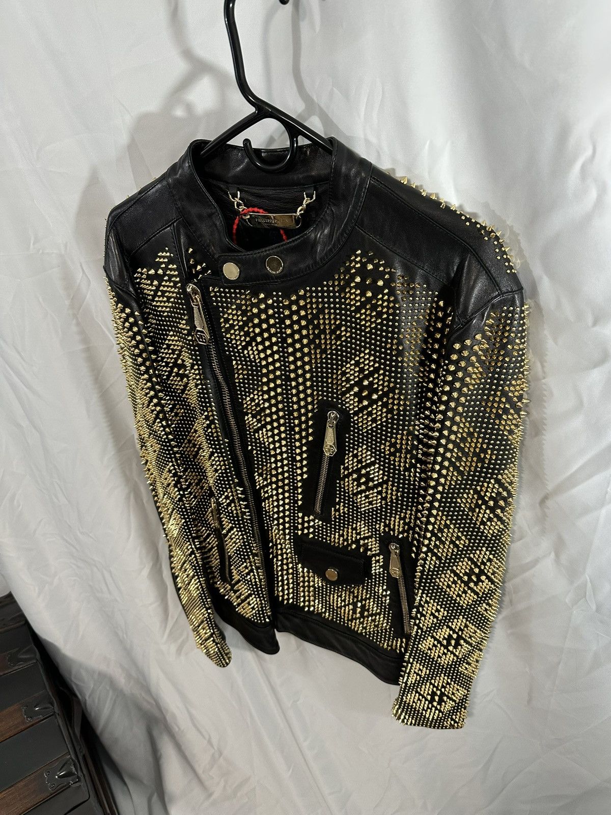 Philipp Plein Philipp Plein Leather Jacket Size US L / EU 52-54 / 3 - 3 Thumbnail