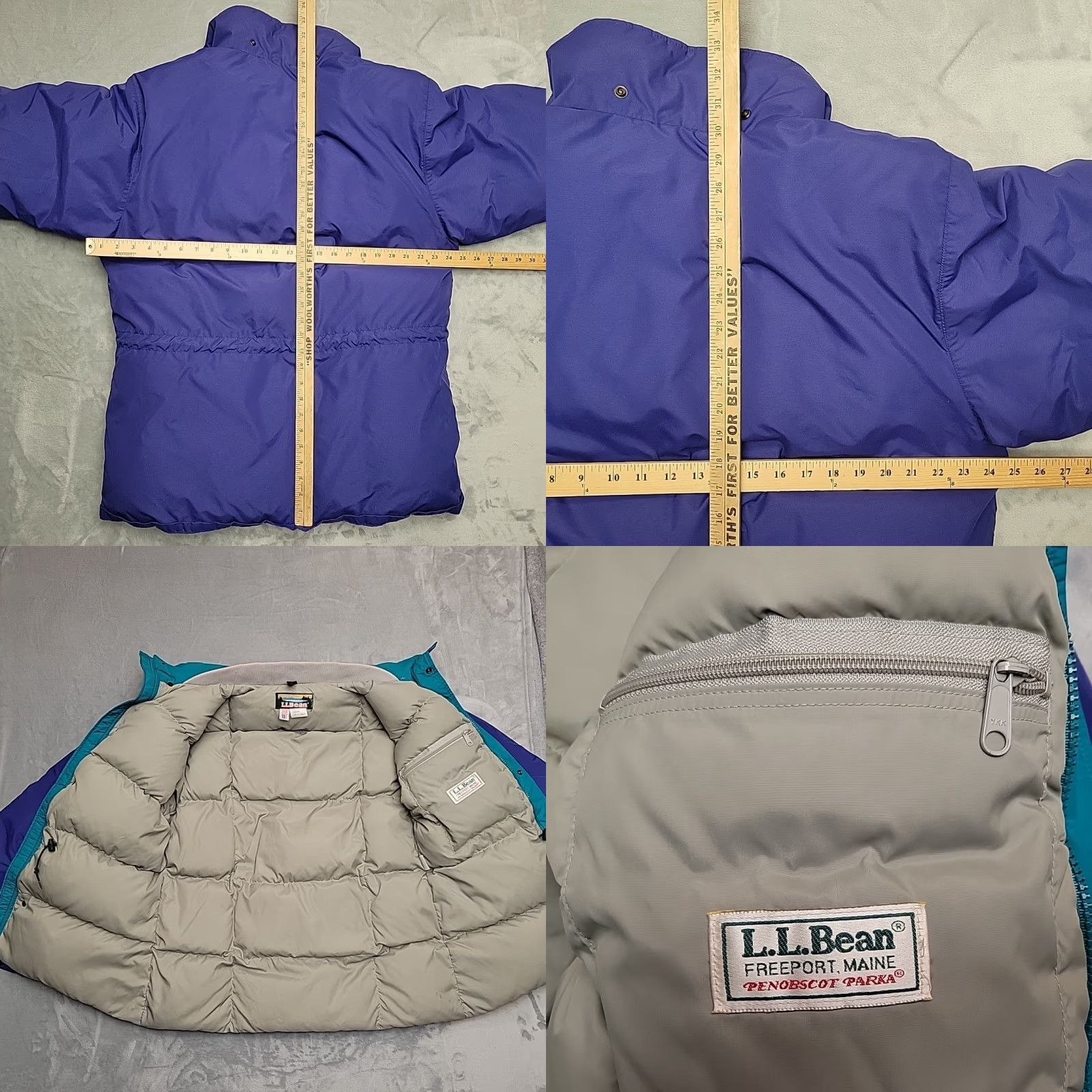 Vintage VINTAGE L.L. Bean Penobscot Parka Mens Large Blue Goose Down Quilted Puffer USA Made Size US L / EU 52-54 / 3 - 8 Thumbnail