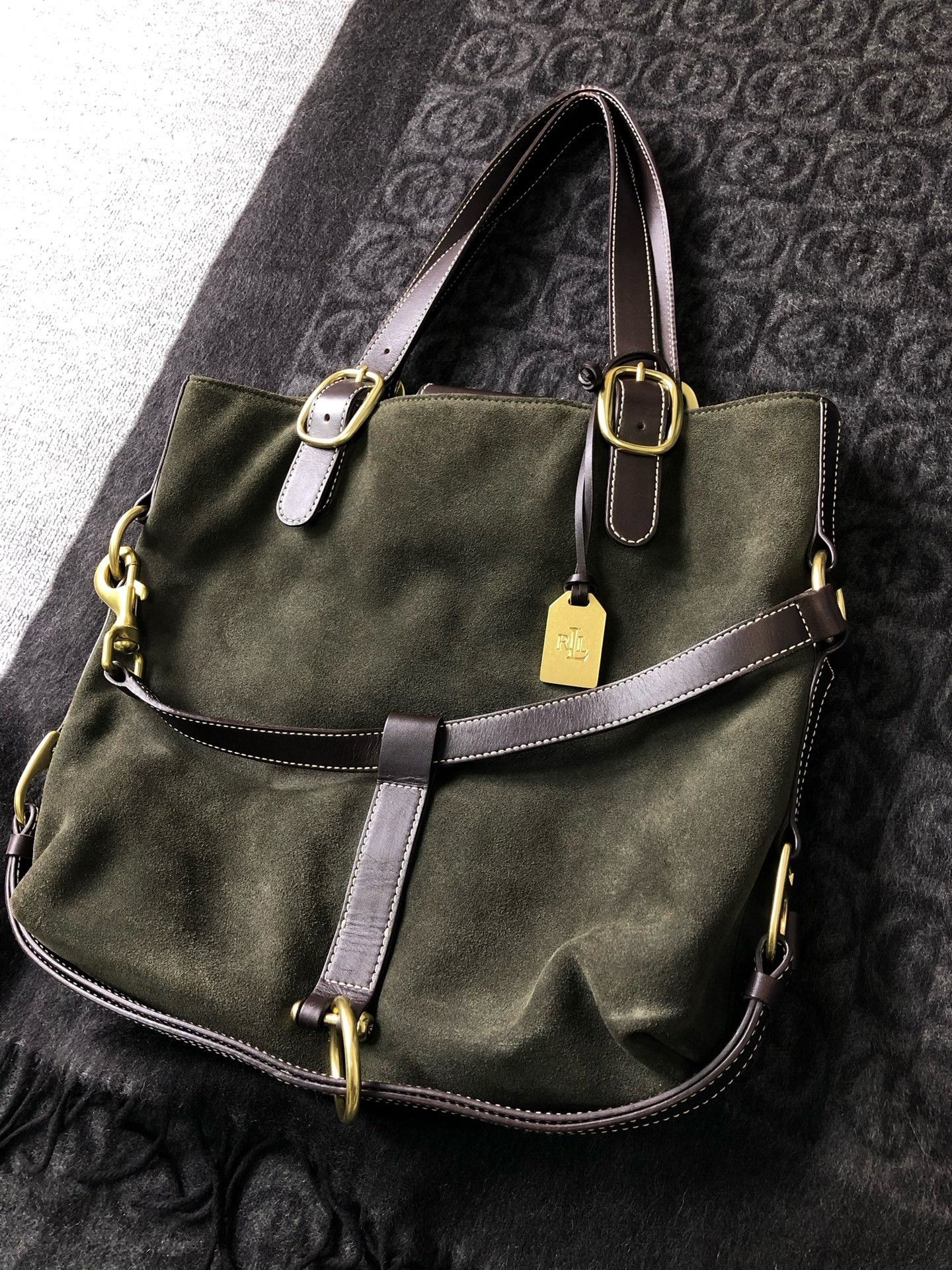 RRL Ralph Lauren Ralph Lauren Suede Tote Shoulder Bag Size ONE SIZE - 1 Thumbnail