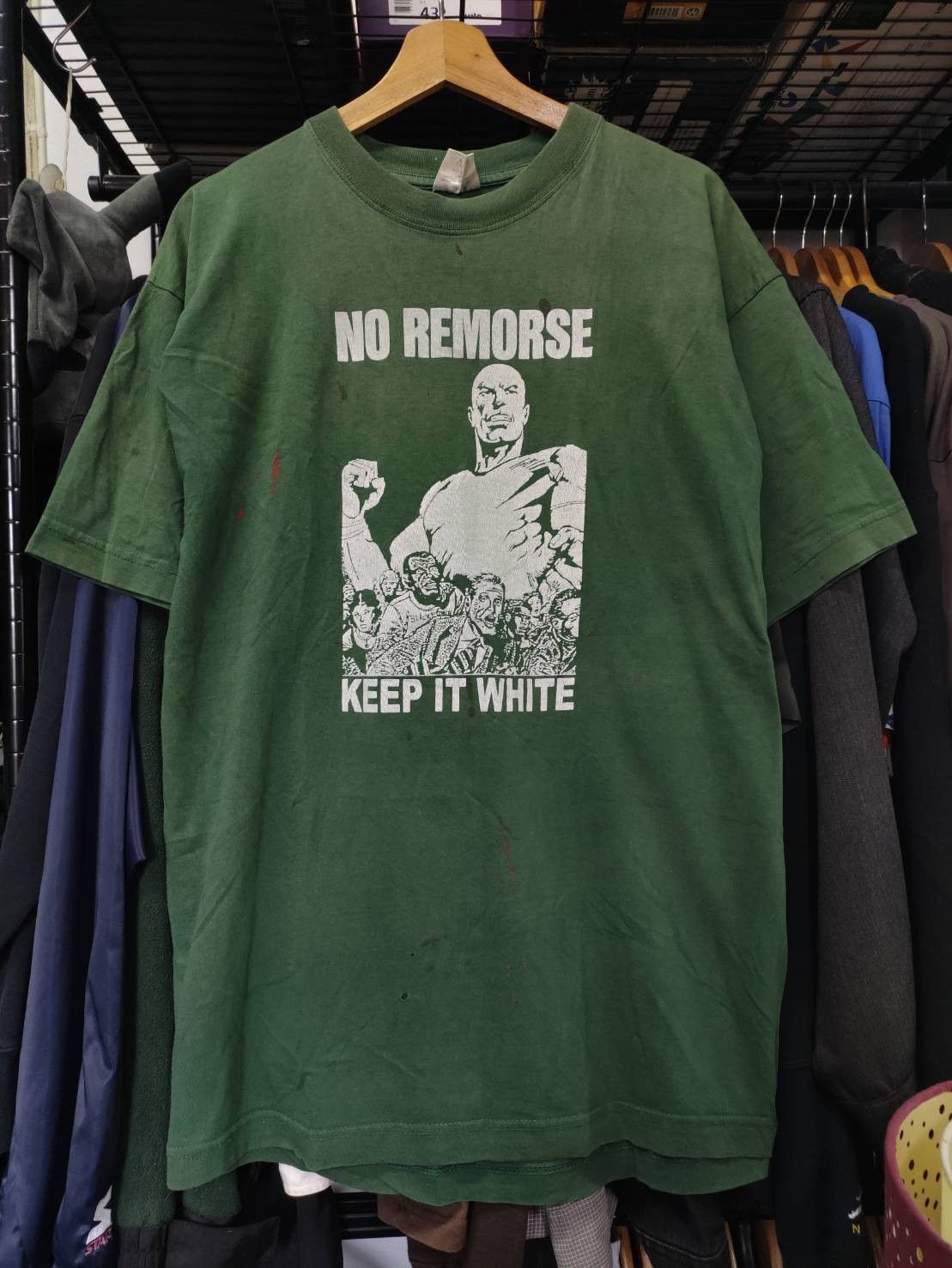 Vintage Rare! Vtg 90's No Remorse Band " Keep it White " T-Shirt Size US L / EU 52-54 / 3 - 2 Thumbnail