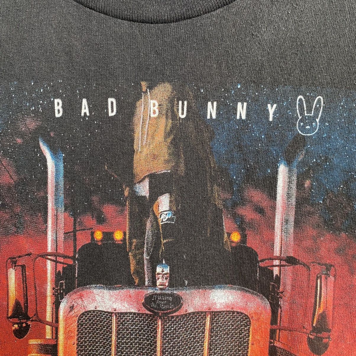 Rap Tees Thrashed Faded Bad Bunny Rapper ERD GRUNGE T-SHIRT Size US M / EU 48-50 / 2 - 3 Thumbnail