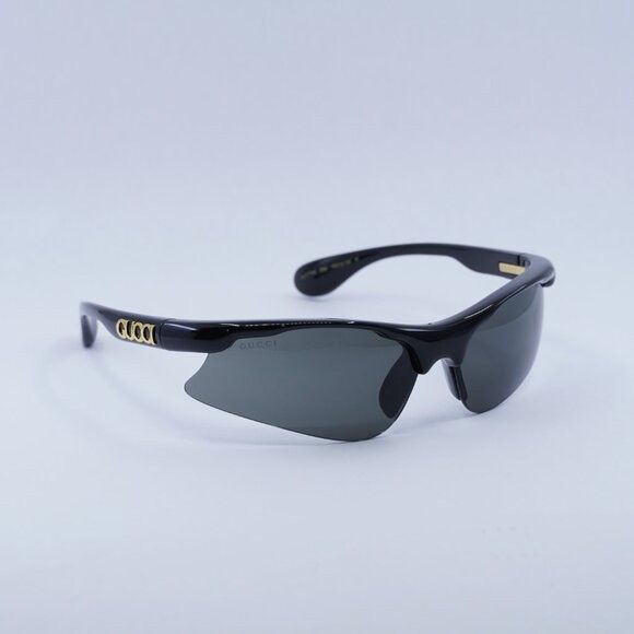 Gucci 🕶️ New Gucci GG1774S 006 Sunglasses - Shiny Black Frame Size ONE SIZE - 4 Thumbnail
