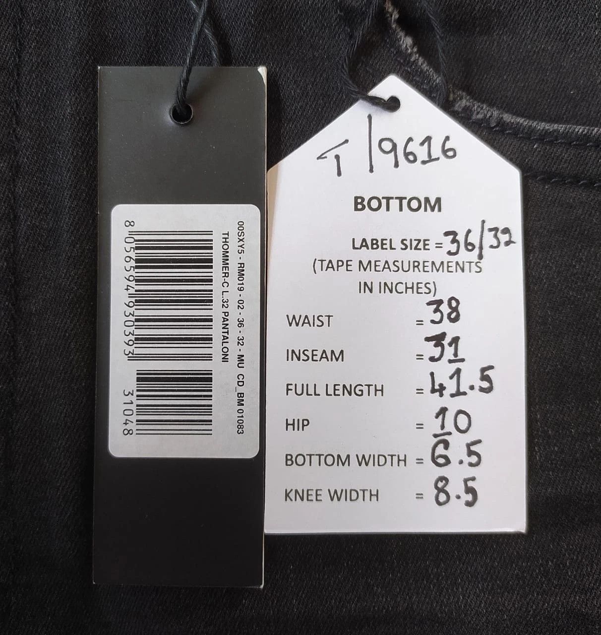 Diesel Diesel THOMMER-C L.32 MENS JEANS T/9616 Size US 36 / EU 52 - 6 Thumbnail