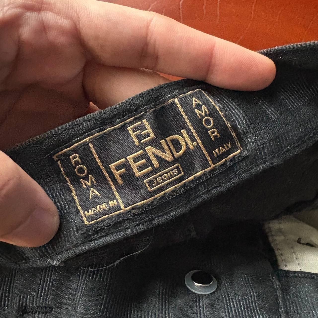Fendi Vintage Fendi Zucca Dark Grey Monogram Jeans Pants Size US 27 - 11 Thumbnail