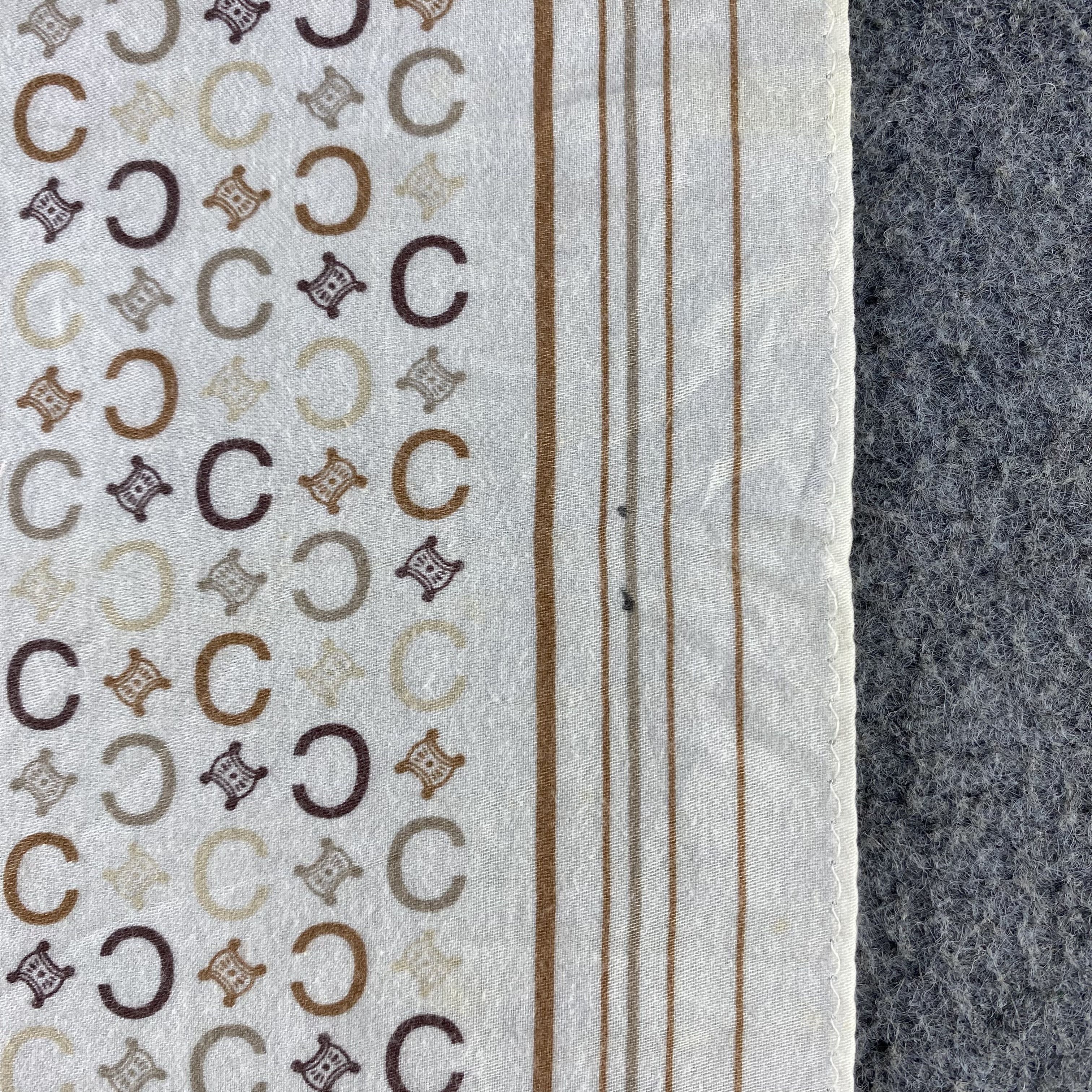 Vintage cEliNe Monogram Handkerchief/Neckerchief/Bandana HC897 Size ONE SIZE - 6 Thumbnail