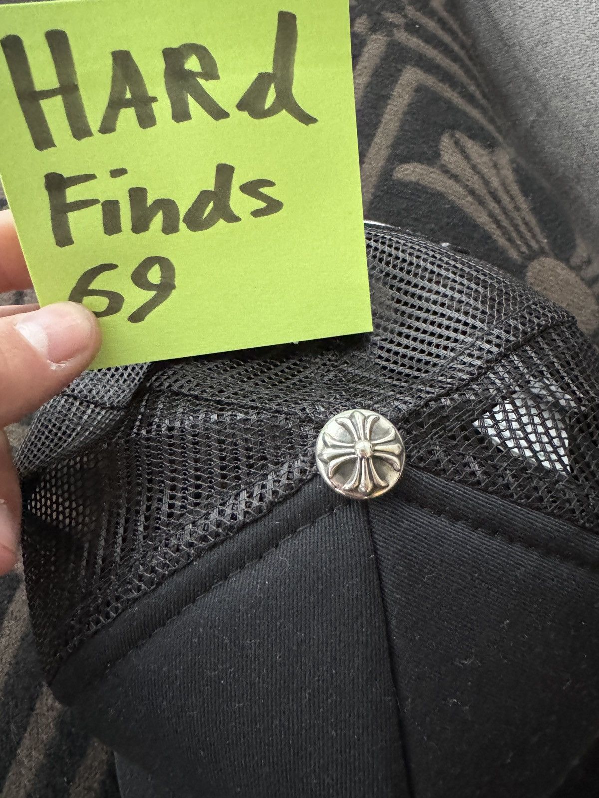 Chrome Hearts Chrome Hearts White Leather Patch Fuck Trucker Hat RARE Size ONE SIZE - 4 Thumbnail