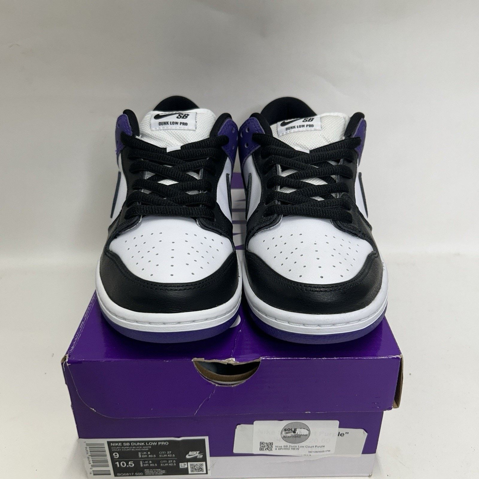 Nike Nike SB Dunk Low “Court Purple” BQ6817-500 Size US 9 / EU 42 - 2 Thumbnail