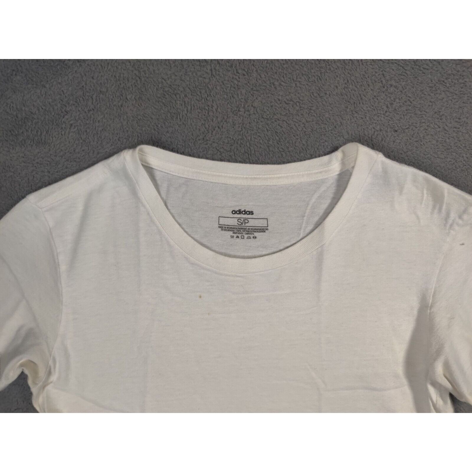 Adidas Adidas Shirt Adult Womens Small White Spell Out Logo Size S / US 4 / IT 40 - 2 Thumbnail