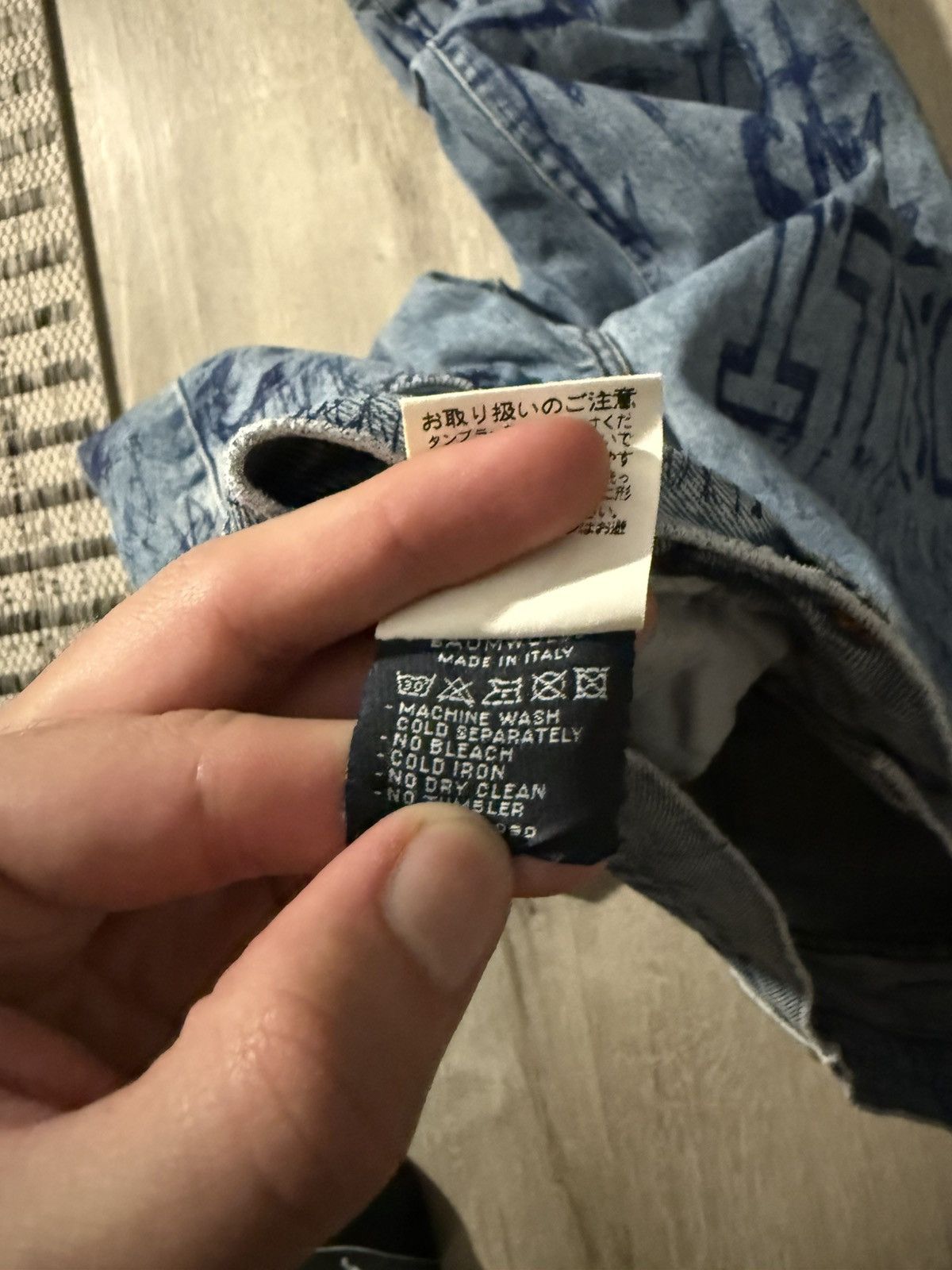 W&LT W&LT Walter Van Beirendonck Graffiti Cropped Denim Shorts Size US 36 / EU 52 - 7 Thumbnail