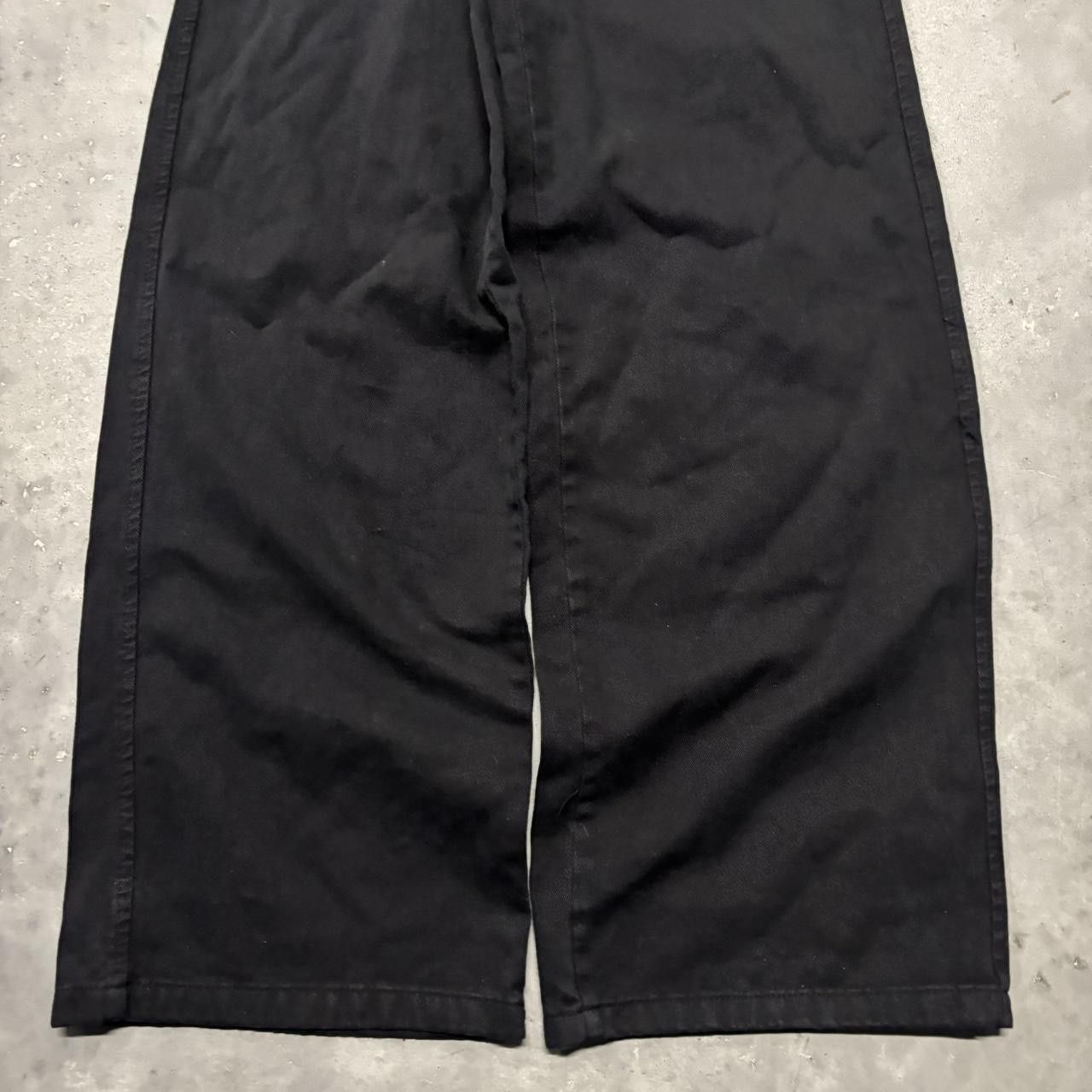 Japanese Brand × Vintage Crazy Vintage Y2K/2000s Black Streetwear Cargo Pants! Size US 26 / EU 42 - 6 Thumbnail