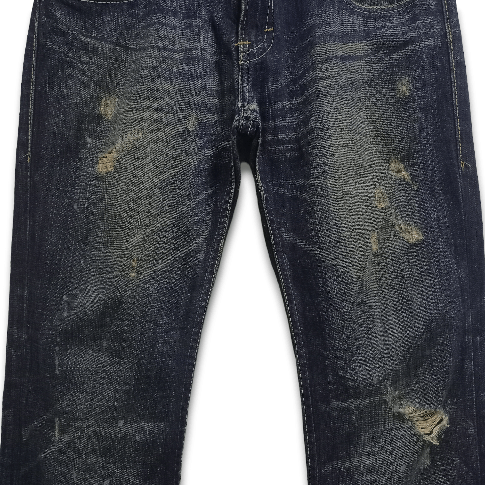 Levi's Vintage 90s Levis 511 Mud Wash Loose Ripped Jeans Size US 33 - 5 Thumbnail