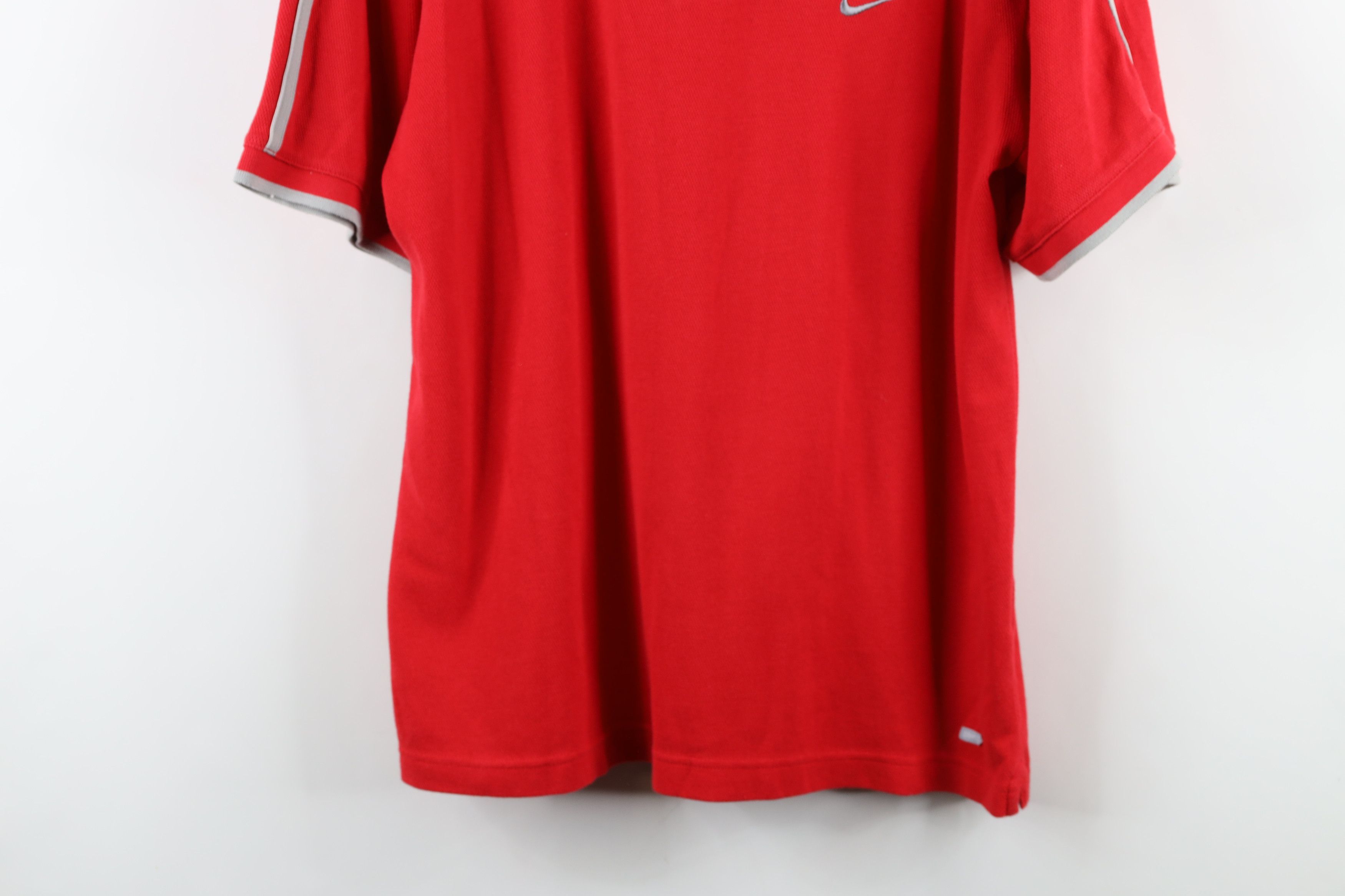 Nike × Vintage Vintage Nike Mini Swoosh Ohio State University Knit Polo Size US M / EU 48-50 / 2 - 3 Thumbnail