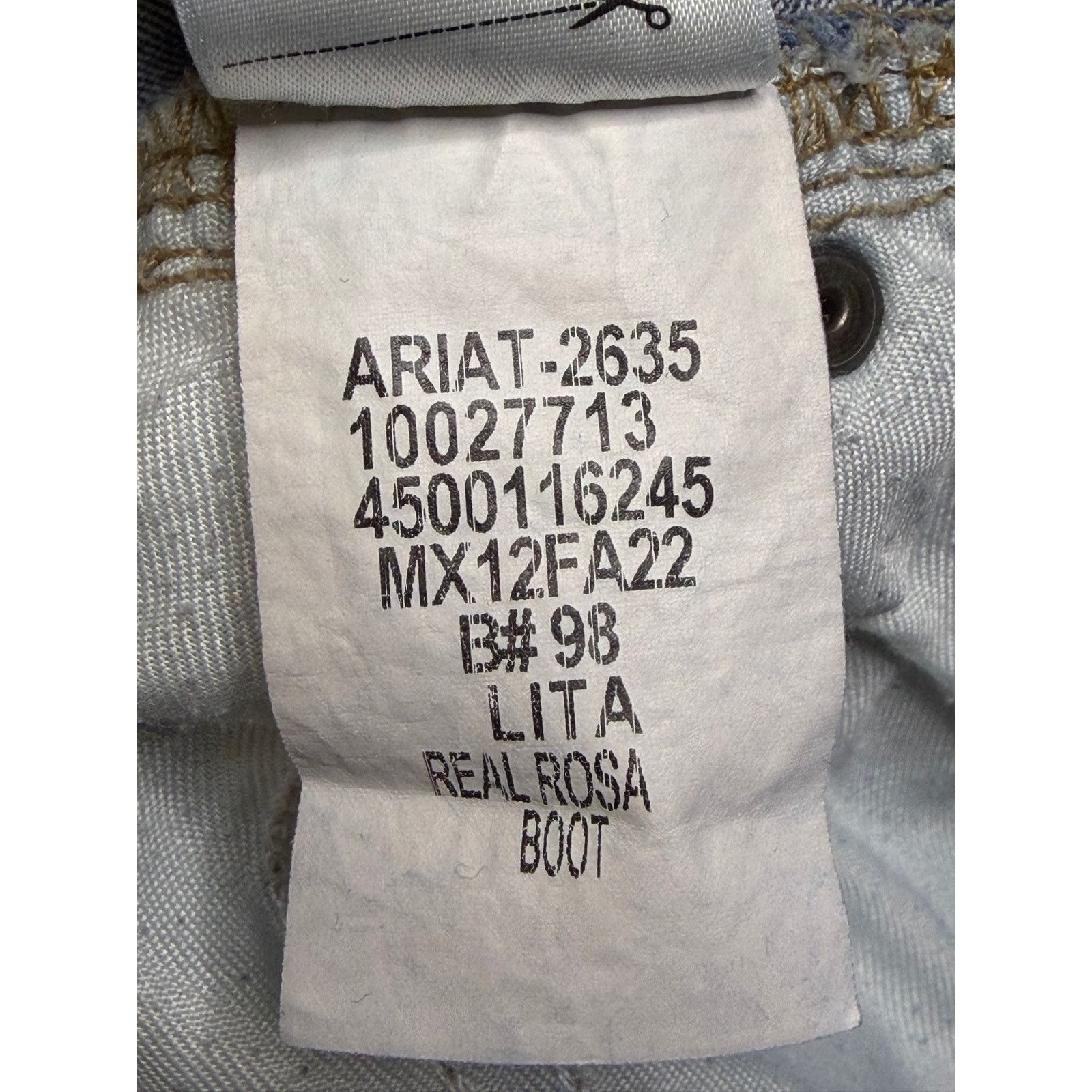 Ariat Ariat REAL Denim Women’s Bootcut Western Jeans 29L Size 29" - 5 Thumbnail