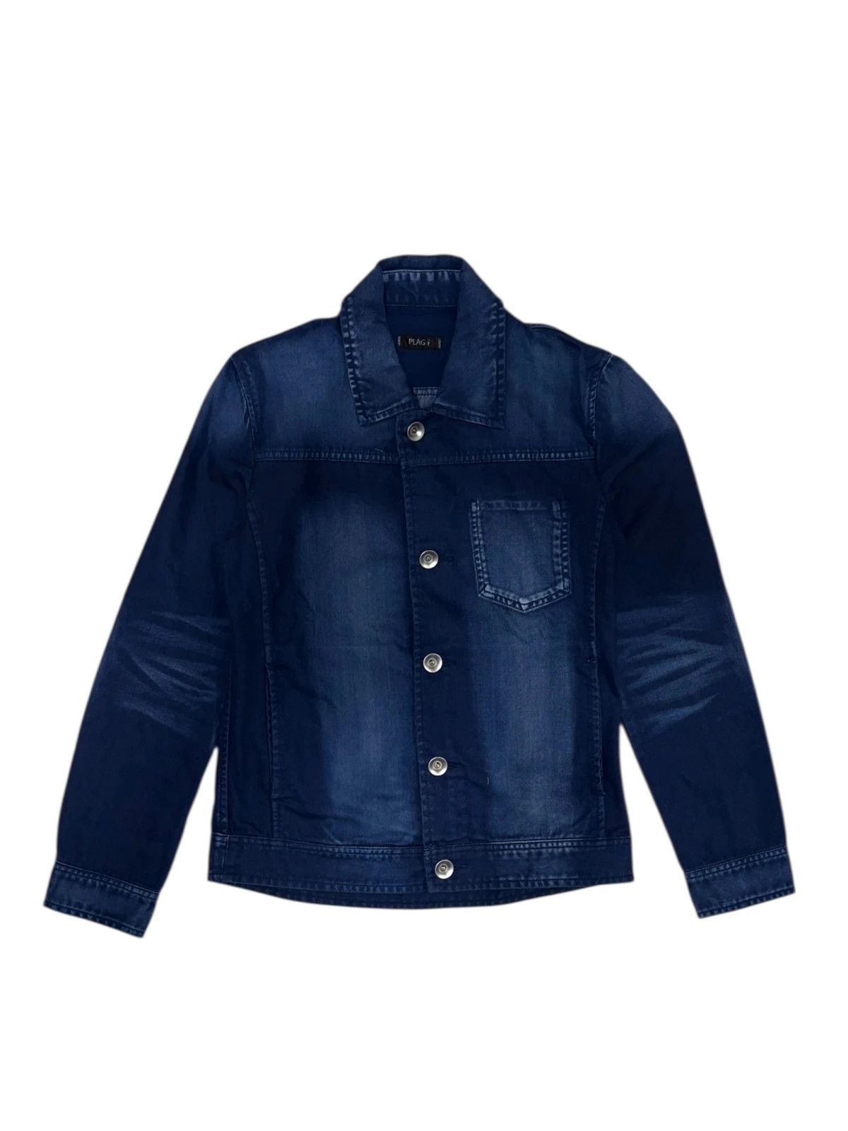 Other Japanese brand two tone blue navy cotton denim jacket Size US S / EU 44-46 / 1 - 1 Thumbnail