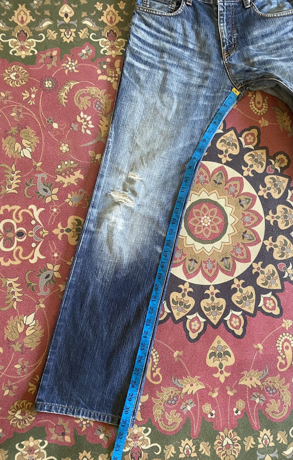 ABAHOUSE Japanese Brand Abahouse Distressed Denim Size US 31 - 16 Thumbnail