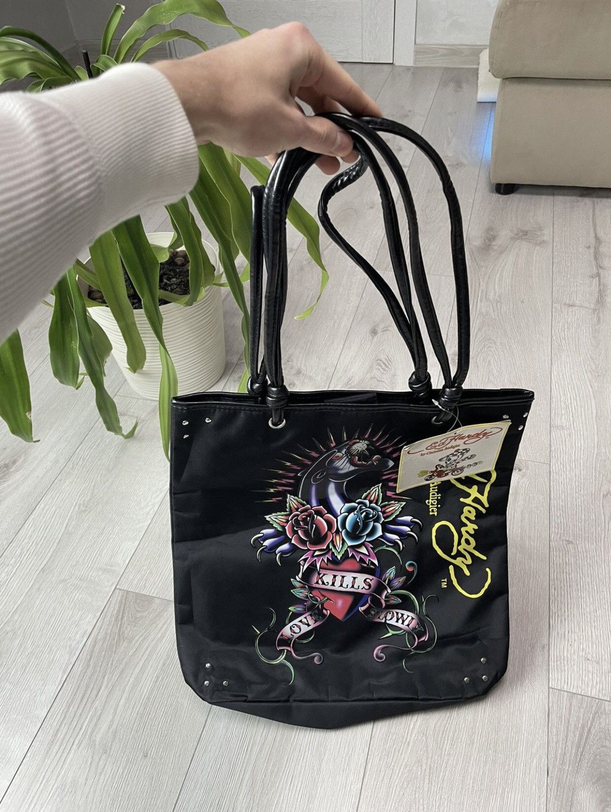 Christian Audigier × Ed Hardy × Vintage Rare ed hardy vintage shoulder tote bag Size ONE SIZE - 3 Thumbnail