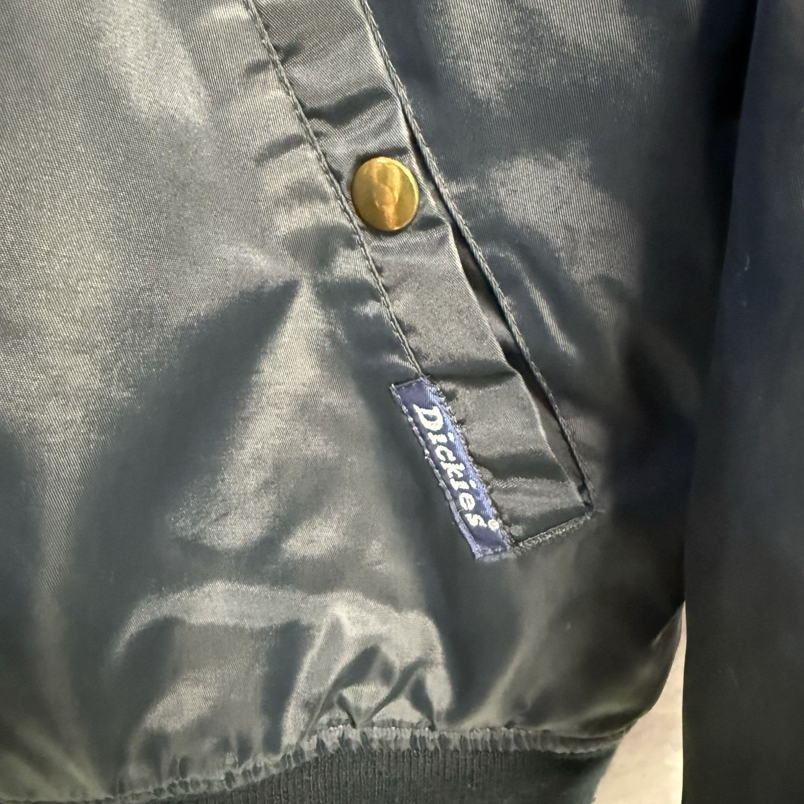 Dickies Vintage Dickies Bomber Jacket Faux Fur Mens XL Navy Blue Size US XL / EU 56 / 4 - 5 Thumbnail