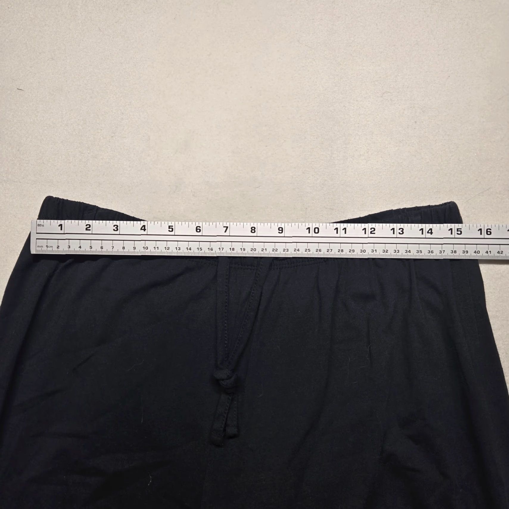 Vintage Bobbie Brooks Solid Black Baggy Pull-on Knit Sleep Pants Adult Women's L Large Size 36" / US 14 / IT 50 - 4 Thumbnail