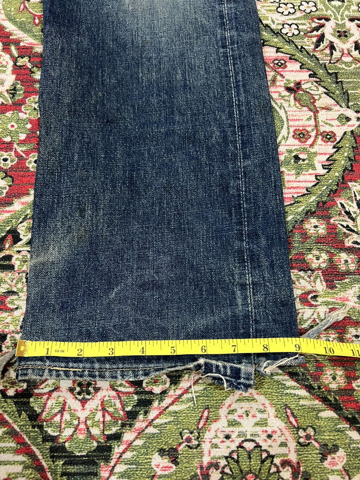 Levi's × Levi's Vintage Clothing VINTAGE LEVIS 702 BIG E SELVEDGE DISTRESSED JEANS Size US 32 / EU 48 - 21 Thumbnail