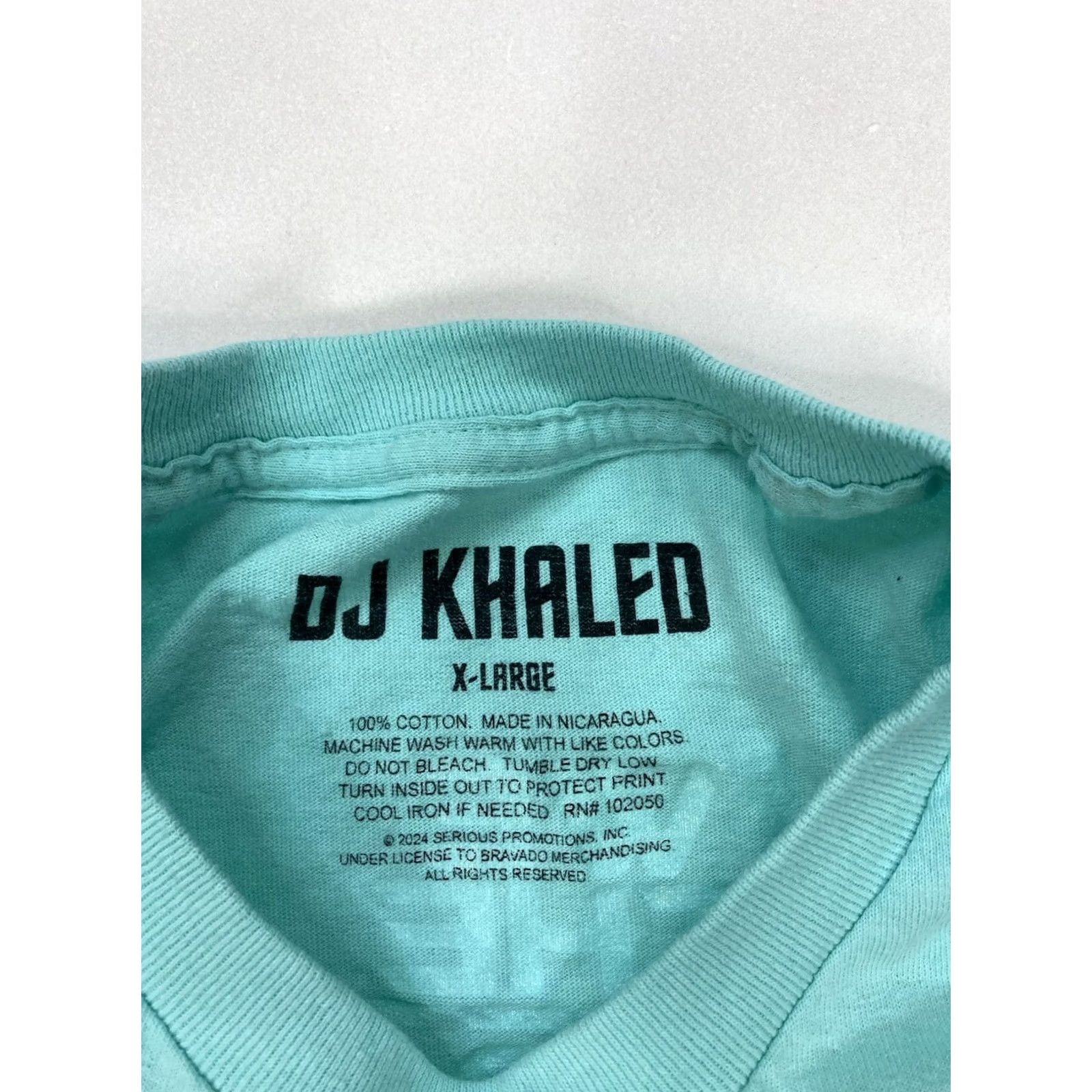 AQUA VINTAGE DJ Khaled We The Best I'm On My Way Graphic T-shirt Men XL Aqua Blue Rap Music Size US XL / EU 56 / 4 - 4 Thumbnail