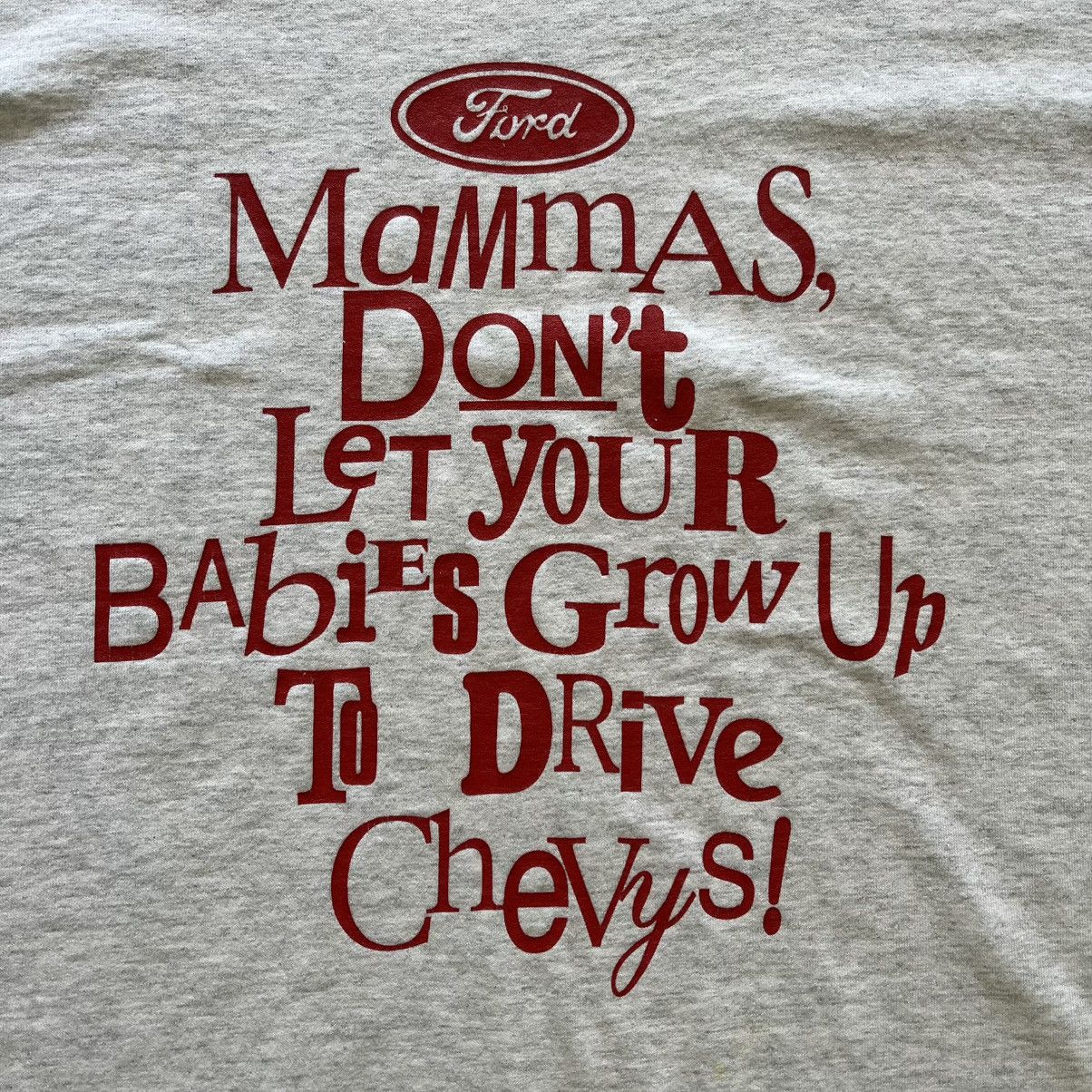Vintage Vintage Ford “Don’t Let Me Drive Chevy” Statement T-Shirt Size US L / EU 52-54 / 3 - 2 Thumbnail