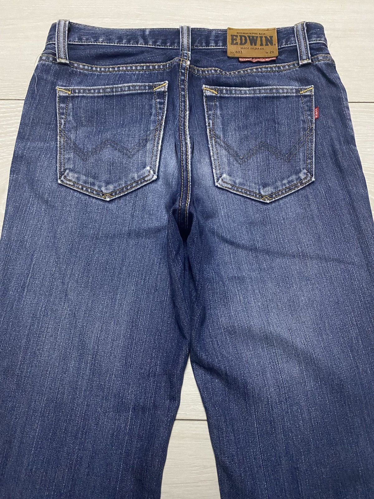 Edwin Vintage Edwin 403 Blue Wash straight Fit Jeans Size US 30 / EU 46 - 4 Thumbnail