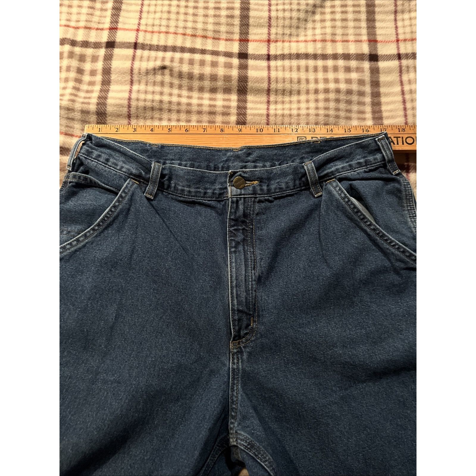 Carhartt Carhartt Jeans Men’s 34x32 Denim Medium Wash Workwear Cotton Size US 36 / EU 52 - 8 Thumbnail