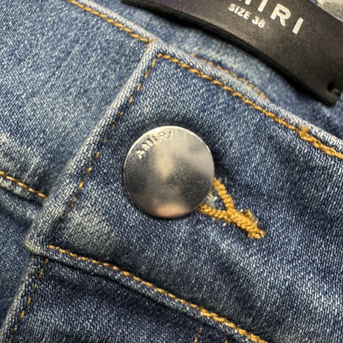 Amiri Amiri Stack Jeans Indigo Size US 38 / EU 54 - 6 Thumbnail