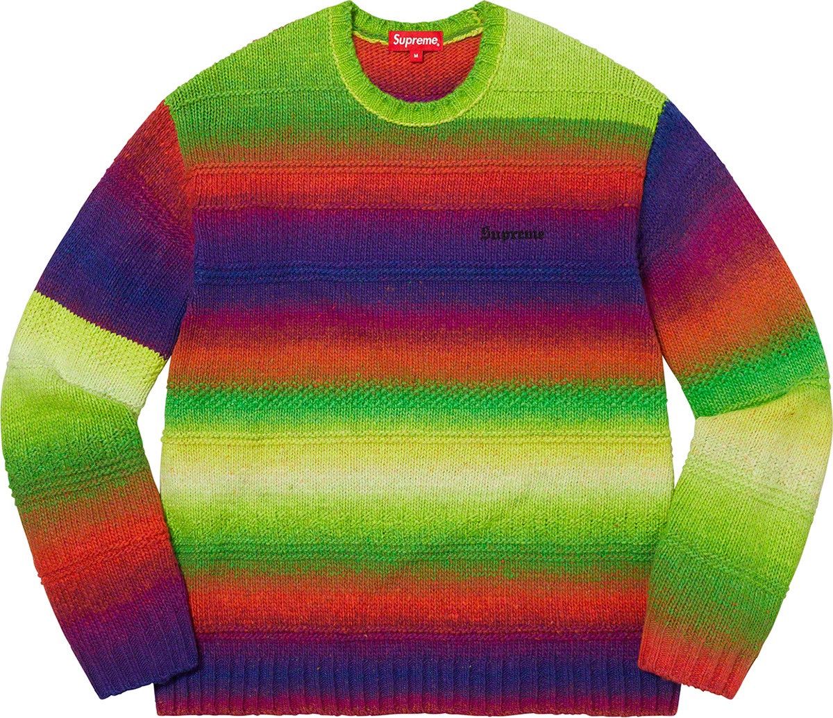 Supreme Gradient Stripe Sweater SUPREME - F/W 22’ Size US M / EU 48-50 / 2 - 5 Thumbnail