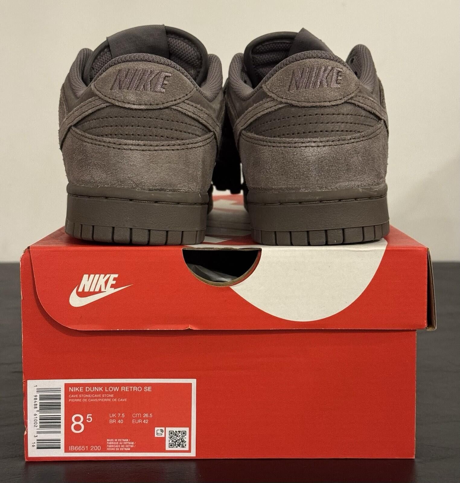 Nike Size 8 - Nike Dunk Retro SE Low Cave Stone Size US 8 / EU 41 - 4 Thumbnail